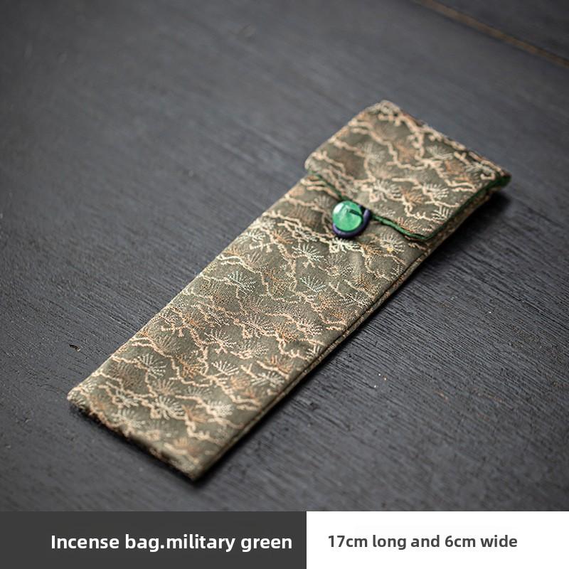 Цветной парчовый мешочек для благовоний в китайском стиле, мешочек для хранения инструментов и аксессуаров для курильницы