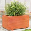 VidaXL Planter Wax Brown 90x60x49.5 Cm Solid Pine Wood, Outdoor Planter, Flower Box, Tomato Planter, 3282566
