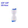 OD 1/4" 3/8" Hose Tube Connectors Reverse Osmosis Aquarium Fittings RO Water Elbow Straight Plastic Pipe Coupling Water Joints