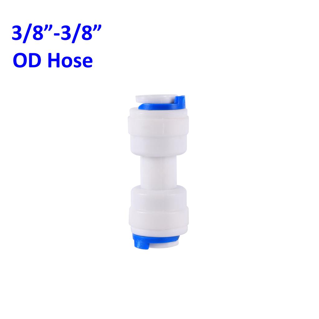 OD 1/4" 3/8" Hose Tube Connectors Reverse Osmosis Aquarium Fittings RO Water Elbow Straight Plastic Pipe Coupling Water Joints
