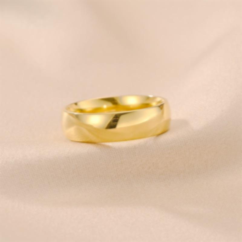 Темпераментное универсальное кольцо из титановой стали, женские европейские и американские нишевые парные кольца