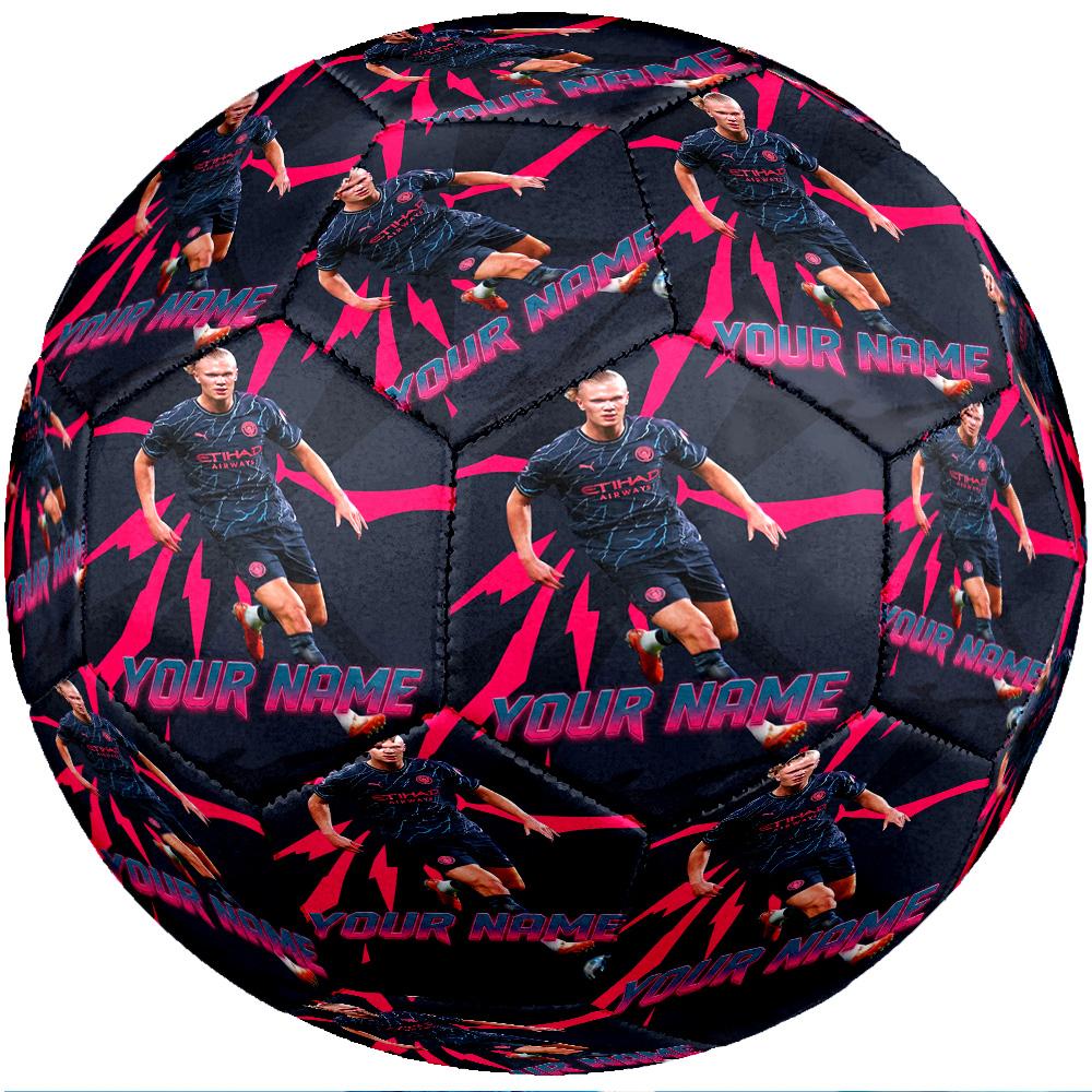 Erling Haaland Fashion Size 5 Football Wearproof Non‑Slip Soccer Ball For Sports Training Entertainment Use
