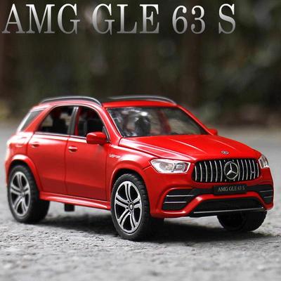 Mercedes Benz GLE 63s AMG City SUV Simulation Diecast & Toy Vehicles Sounds & Light Pull Back Car 1:Модель коллекции 32 сплава