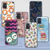 Lovely Animal Owl Case for Samsung Galaxy A51 A12 A21s A71 A52 A31 A32 A02s A72 A11 A41 A22 A01 A42 A91 Black Soft Phone Cover