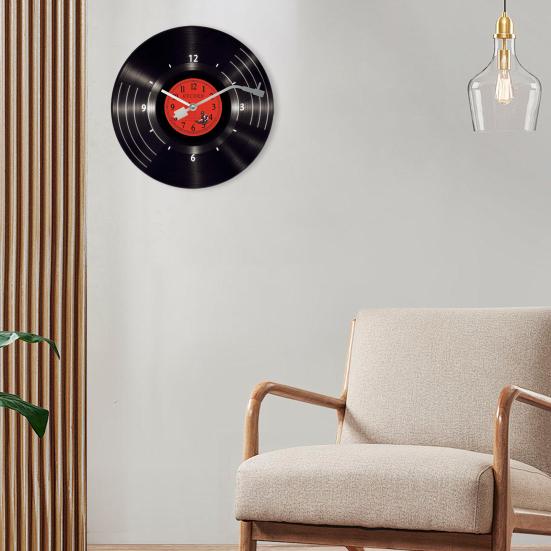 Настенные часы с виниловыми пластинками, высокая точность, тихая работа, питание от батареек, музыкальная комната