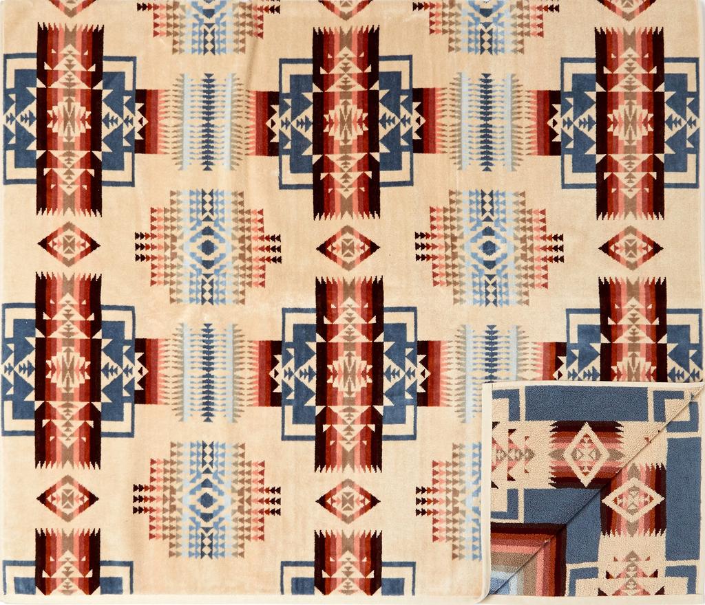 Полотенце для спа XB233 Большое жаккардовое полотенце для спа CHIEF JOSEPH ROSEWOOD [Пендлтон] [Товар]