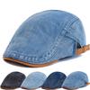 New Style Summer Outdoor Flat Hat Sports Cotton Beret Caps Solid Color Casual Peaked Caps Unisex Cowboy Stylish Sun Hats