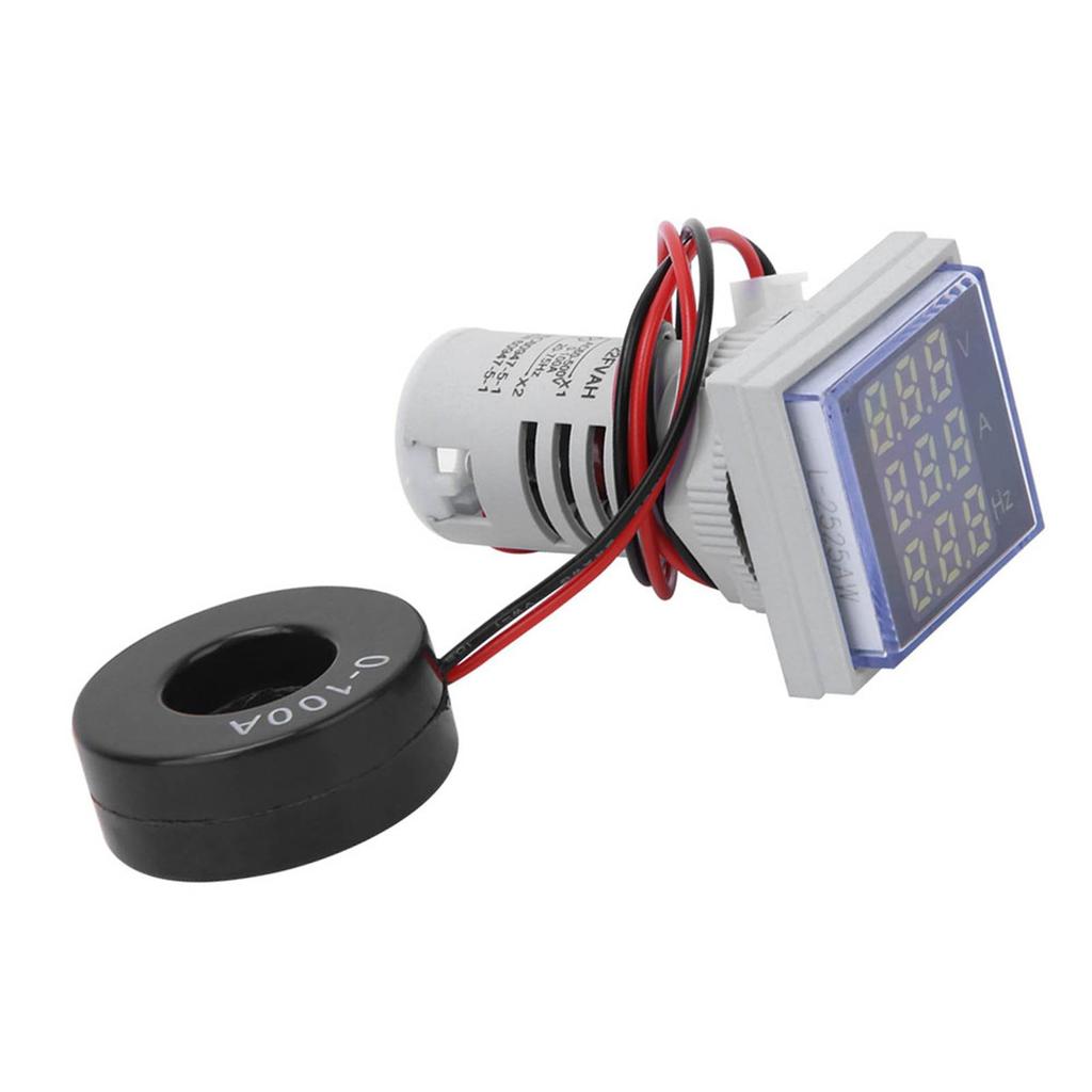 Multifunction Digital Meter Square 3 Digit Display AC Voltage Current Hertz Tester