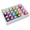 120D 550Yards Multi-purpose Colorful Polyester Embroidery Thread 24 Color Set