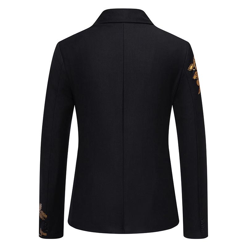 Мужской повседневный пиджак с золотым тиснением, весна/лето 2024 г. — европейский размер