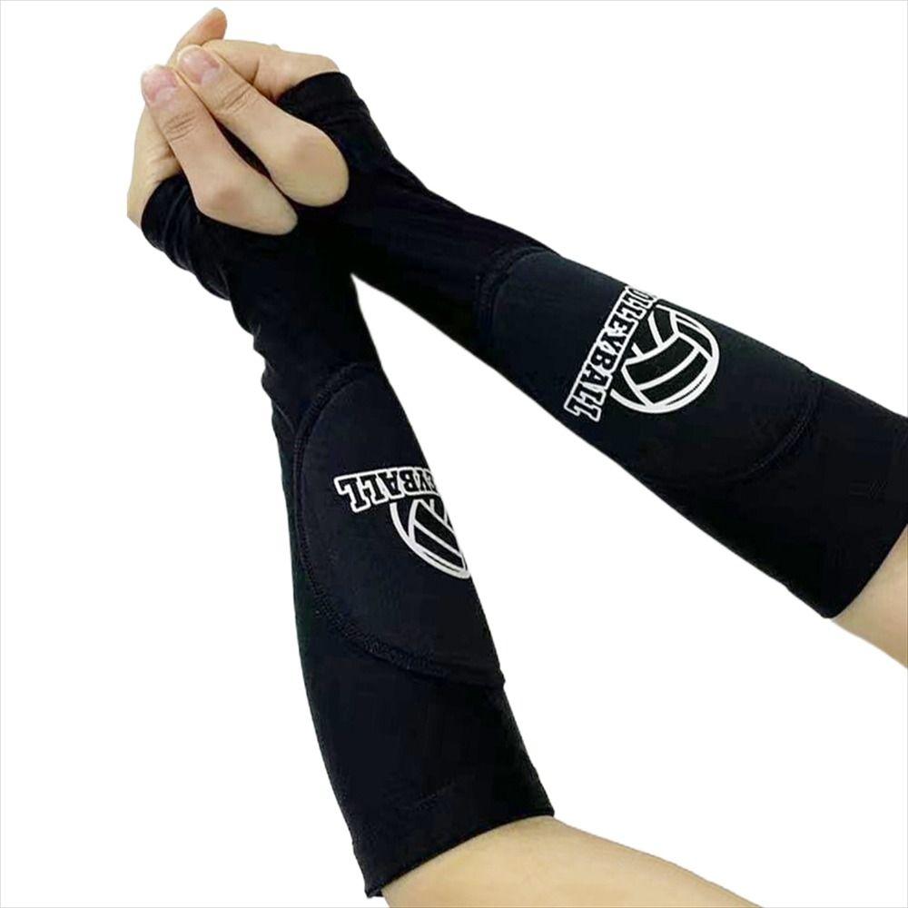 Эластичные спортивные нарукавники для фитнеса, спортивная поддержка локтей, волейбольный рукав, компрессионный рукав