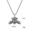 Niche Design Trendy Hip Hop Necklace Ins Punk Cuban Necklace Tiger Pendant Titanium Steel