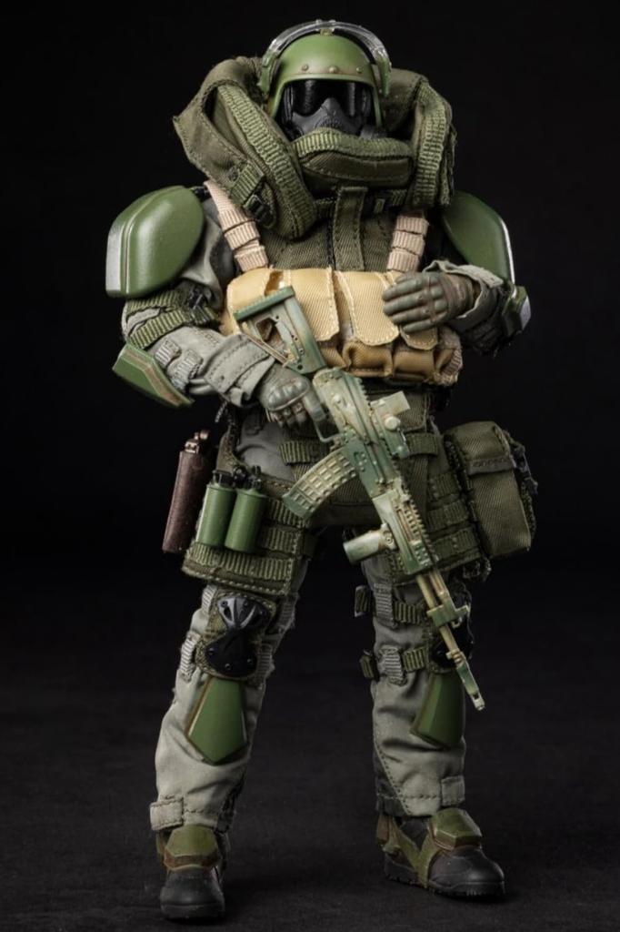 HiPlay HASUKI 1/12 Black Act Shield Soldier SA02 Movable Action Figure with Accessories Full Set
