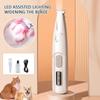 Dog Paw Trimmer with LED Light Fully Waterproof Portable Pet Hair Trimmer with Display Dog Clippers Grooming 18mm Widen Blade