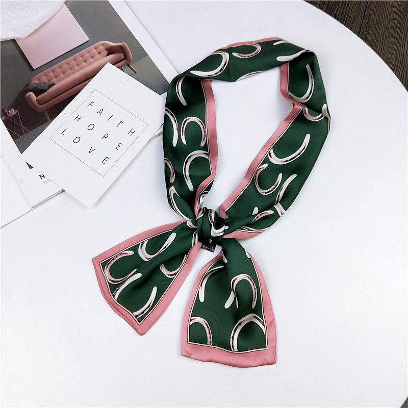 Pingjiao новый стиль весна и осень профессиональное украшение универсальный маленький шелковый шарф женский шарф узкий длинный ремень для волос галстук сумка пояс