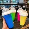 Quick-Frozen DIY Juice Water Bottle Silicone Ice Cream Maker Cups Smoothies Squeeze Cup  Summer