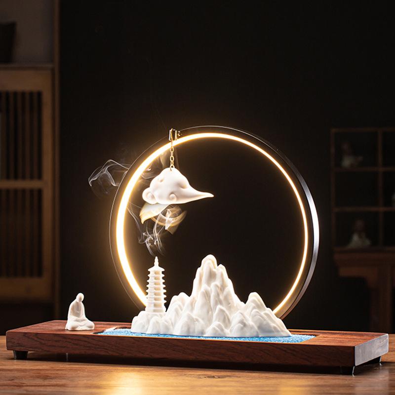 Современная и простая гостиная, креативное ландшафтное оформление, домашние украшения, мягкая мебель, офисные столы, книжные полки и Дзен