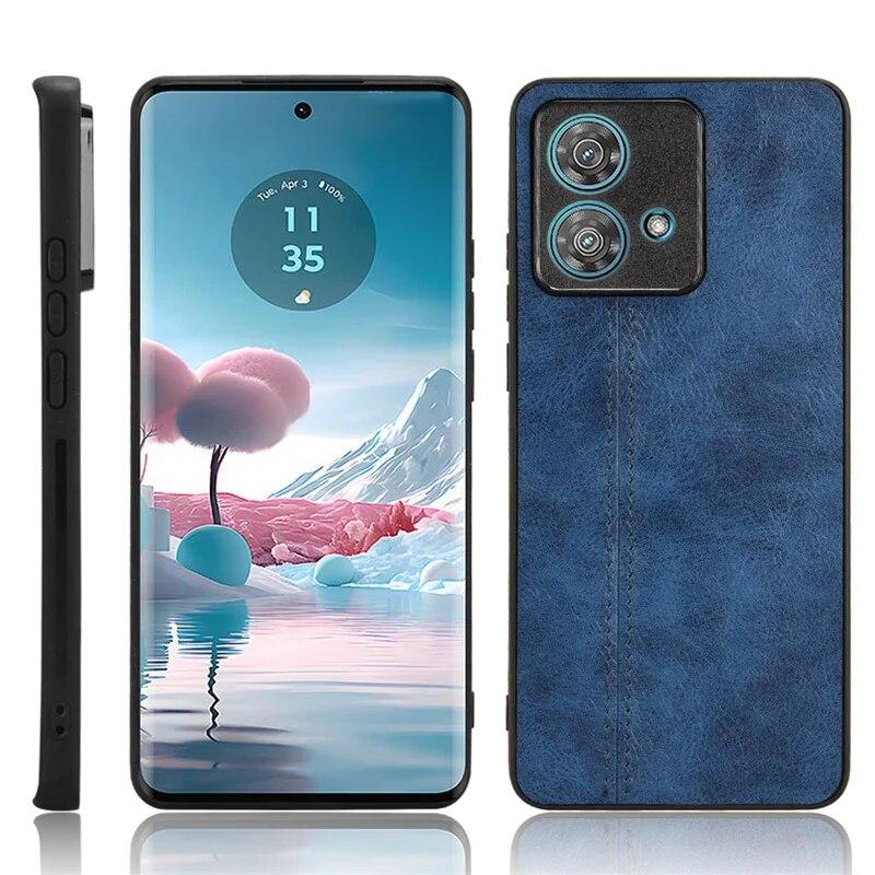 Защитный чехол из искусственной кожи для Motorola Edge 40 Neo 40 Pro Edge 30 Fusion Ultra S30 X30 G100 G84 G60, матовый противоударный чехол для телефона