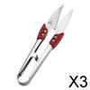 3xПортативные ножницы-кусачки для ниток Швейные кусачки Вышивка Ткань Бисероплетение Пряжа