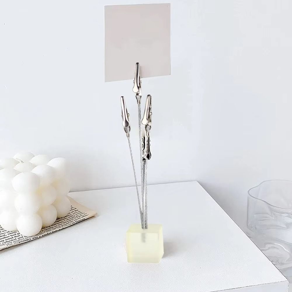 5 шт. Трехголовочный зажим-крокодил Гибкая трубка Стенд для фотозажимов День Рождения Свадебная Вечеринка