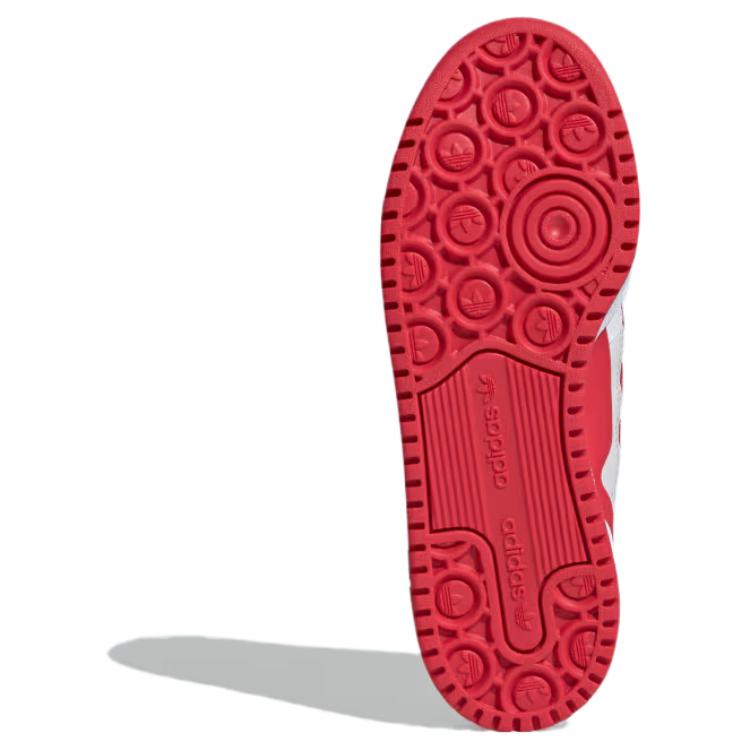 Adidas Originals Forum Bold Stripes Удобные Классические Легкие Низкие Кеды для Скейтбординга Женские Кроссовки Белый Красный ID0565