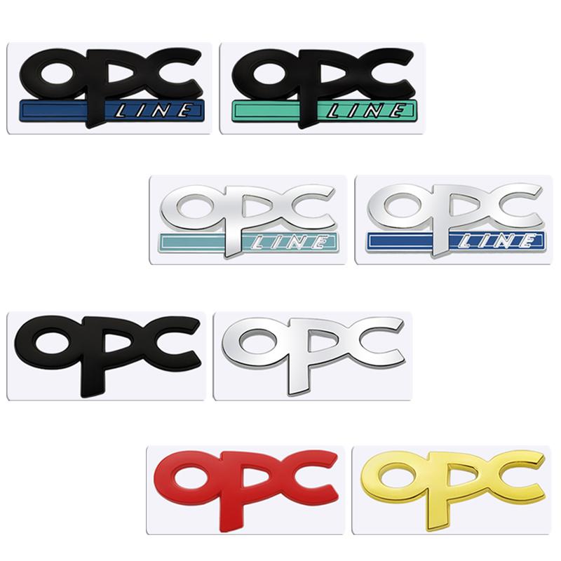 vrsag4 Metal 3D OPC LINE Front Grille Sticker Car Rear Trunk Body Emblem Badge for Opel Astra H G Insignia Mokka Zafira Corsa vauxhall