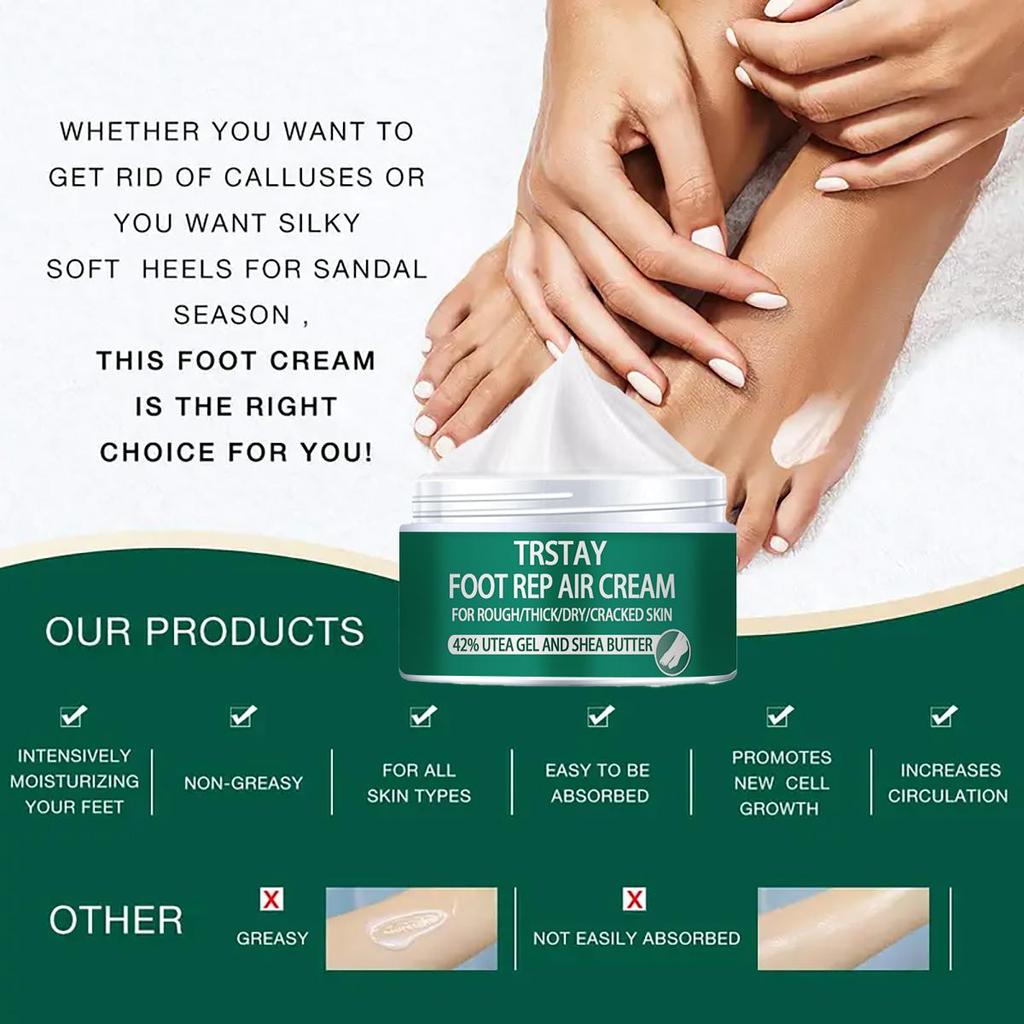 Восстанавливающий крем для ног, который осветляет тон кожи, увлажняет, осветляет тусклость и укрепляет кожу.