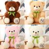 Cute Posture Sitting Teddy Bear Plush Toy Butterfly Festival Ribbon Child Gift