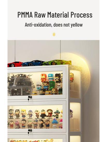 Акриловая стеклянная витрина с замком для игрушек и призов