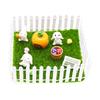 10Pcs 1:12 Dollhouse Miniature Bendable Fence Garden Courtyard Model Decor Toy Doll House Accessories