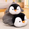 Cute Penguin Plush Toy Soft Plushies Stuffed Animal Antarctic Lying Down Penguin Peluche Room Decor Kid Birthday Gift