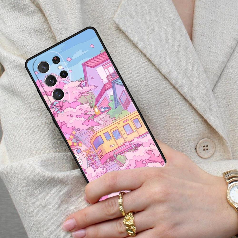 Чехол для телефона Tokyo Sakura с изображением цветущей сакуры для Samsung Galaxy S26 Ultra S25 S24 S23 S22 S21 S20 Note10