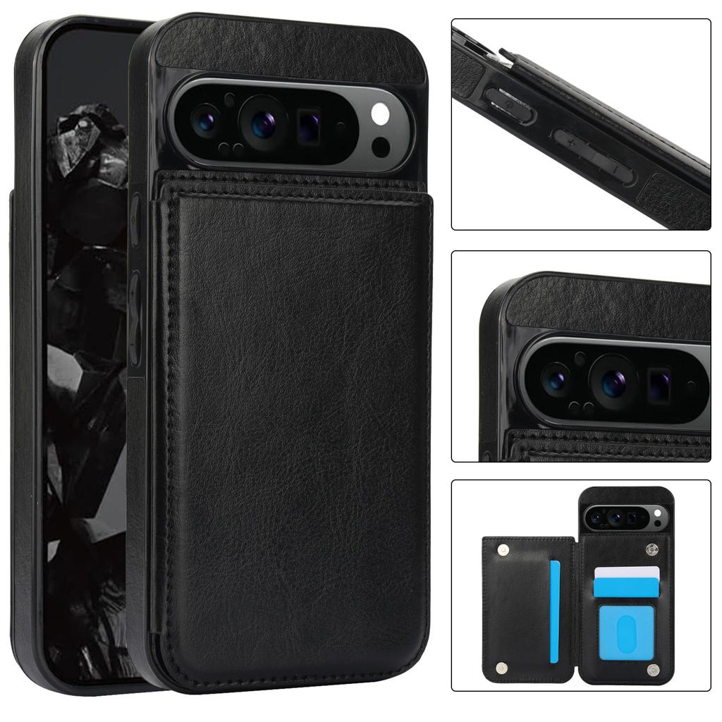 Case for Google Pixel 9Pro XL, leather wallet with card holder
