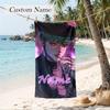 baby saja Custom Name Printed Beach Towel Personalized Soft Towel For Swimming Beach Travel