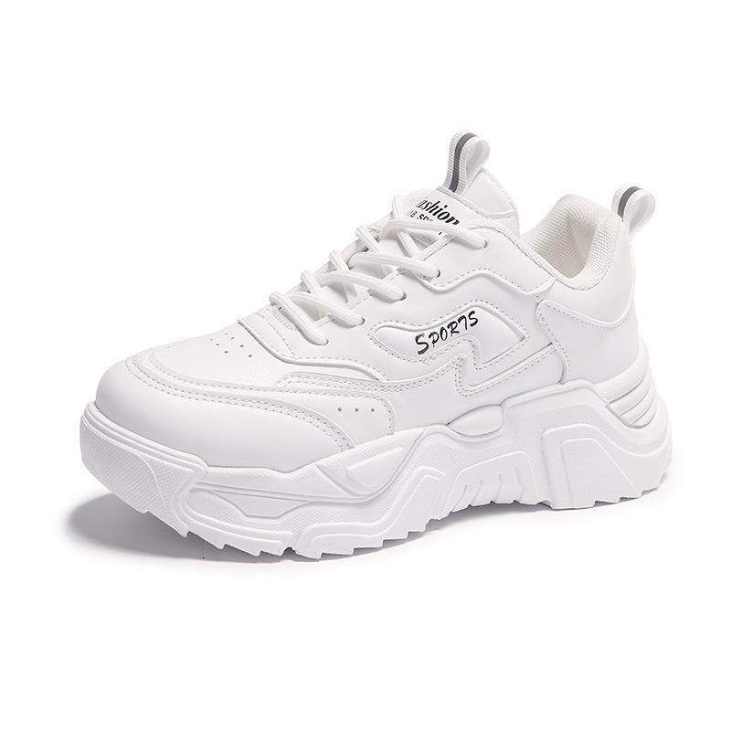 Спортивная женская обувь Весна и Осень Новые Универсальные Кроссовки для Бега на Толстой Подошве Износостойкие Повседневные Кроссовки для Папы Женские