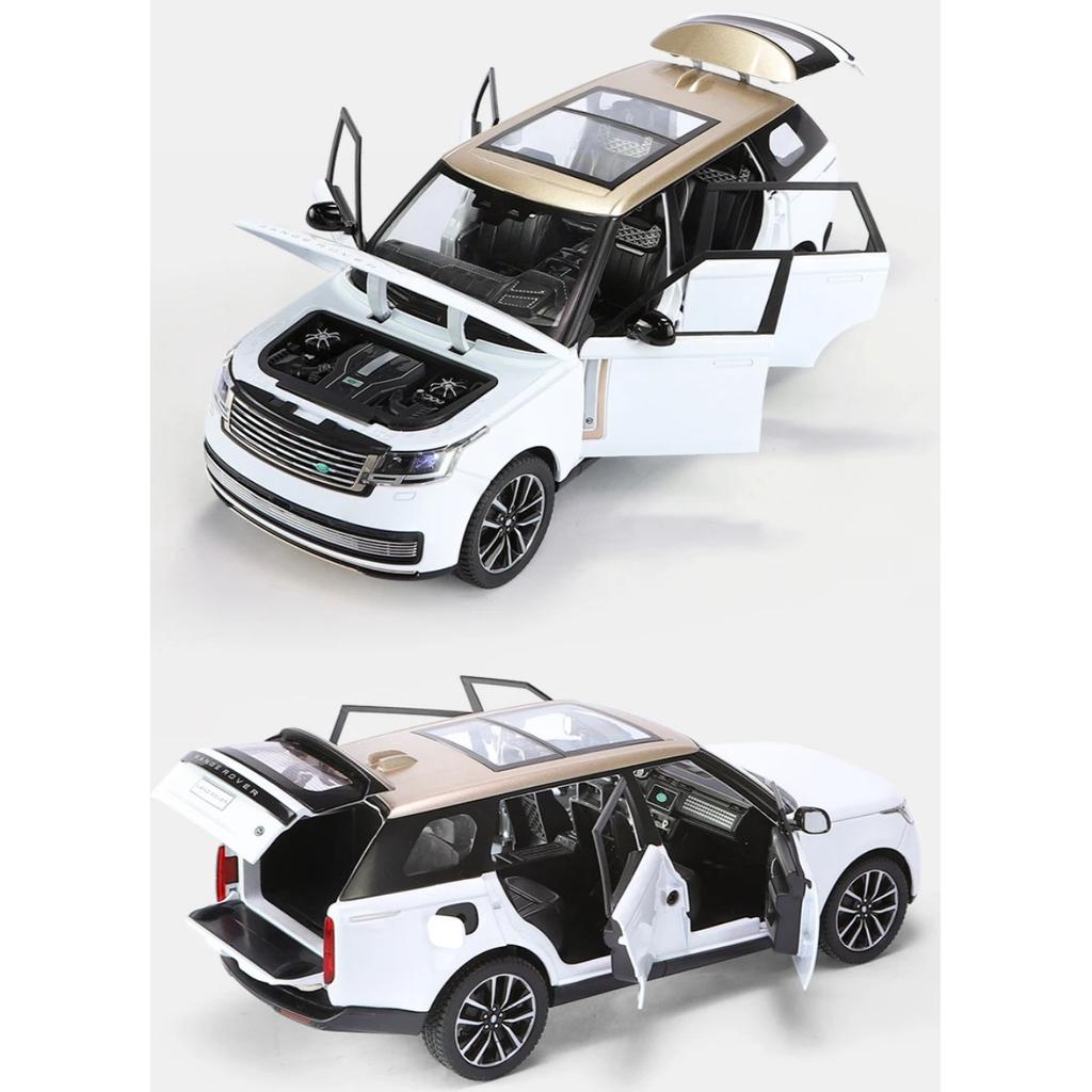 Масштаб 1/24 Land Rover Range Rover SV2022 литая модель автомобиля внедорожник звук и свет подарки для детей подарки с детьми
