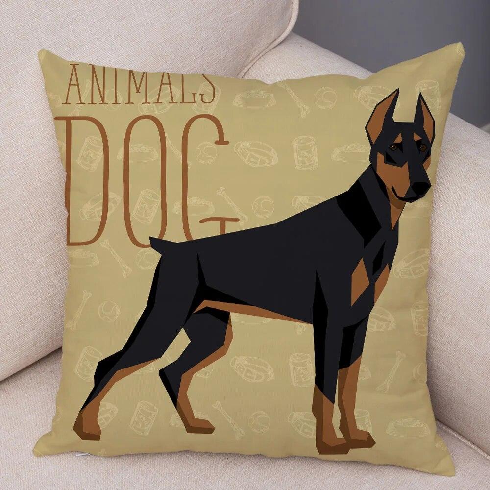 Диван домашняя наволочка цвет шнауцер далматинец наволочка декоративная мультяшная собака домашнее животное