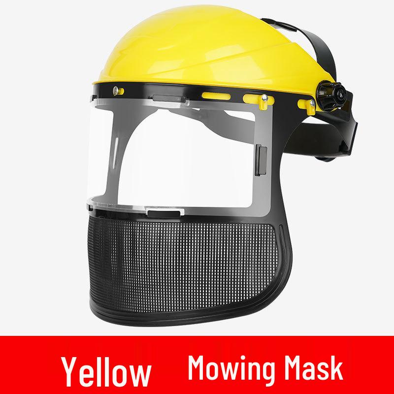 Наголовной сетчатый защитный экран для лица из стали для ландшафтного дизайна и садоводства со взрывозащитой для использования с триммером и мотокосой
