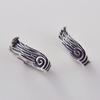 Adjustable Open Ring Set Couples Vintage Angel Wing Design Unisex Retro Geometric Jewelry