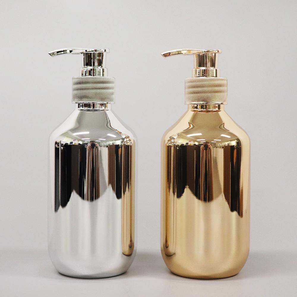 Soap bathroom Gold Chrome Plastic Bathroom Shampoo Bottle Body Wash Dispensers Hand Soap Dispensers