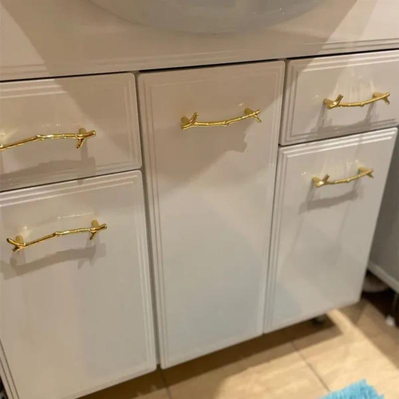 1 шт. Модные ручки для дверей шкафа, гардероба в виде ветки дерева, мебельные ручки