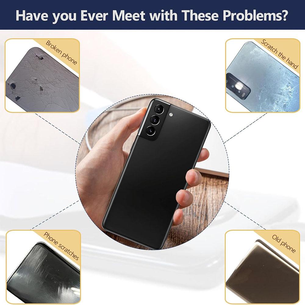 Back Glass Cover Door Housing Replacement For Samsung Galaxy S21 Plus