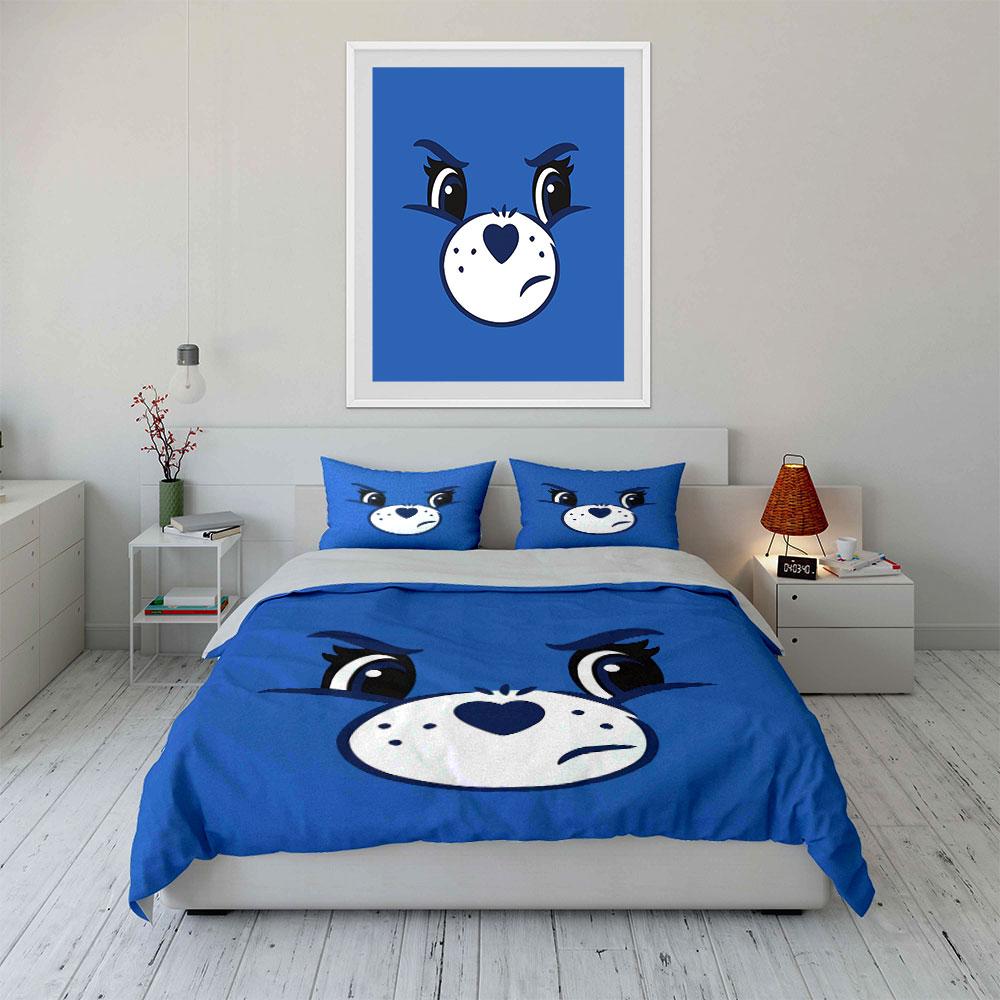Animal Theme Sticker Set Soft Skin-Friendly Bedding Set Includes 1 Duvet Cover And 2 Pillowcase, Gift