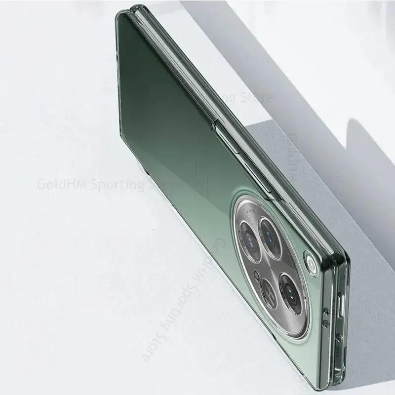 Прозрачный чехол для телефона HD для OnePlus Open 5G, прозрачный жесткий защитный чехол для ПК для Oppo Find N3, прочный чехол для OPPO Find N2, раскладной чехол для OPPO Find N