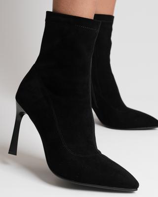 Ботильоны на шпильке Aiformaria 86709 36 черный замша велюр