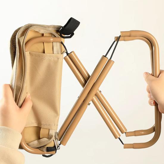 Мини складной табурет с сумкой для переноски, портативный, легкий, прочный, для кемпинга, пешего туризма, пляжа, пикника, рыбалки, складное сиденье стула