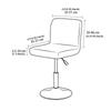 Stretchable Restaurant Stool Cover Jacquard Pattern Dining Chair Cover  for Dining Room