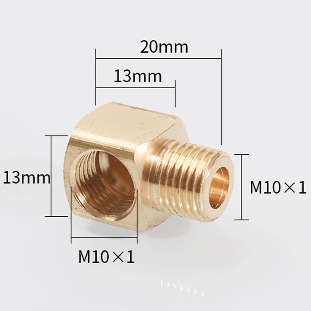 M6 M8 M10 1/8" 1/4" 3/8" BSP Female Male Brass 90 Degree Elbow Pipe Fitting Coupler Connector Water Lubrication Tubing Block