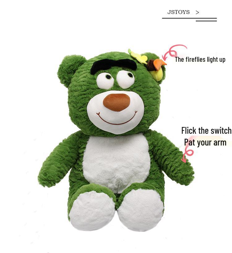 Light-Up Googly-Eyed Firefly Teddy Bear Plush Toy
