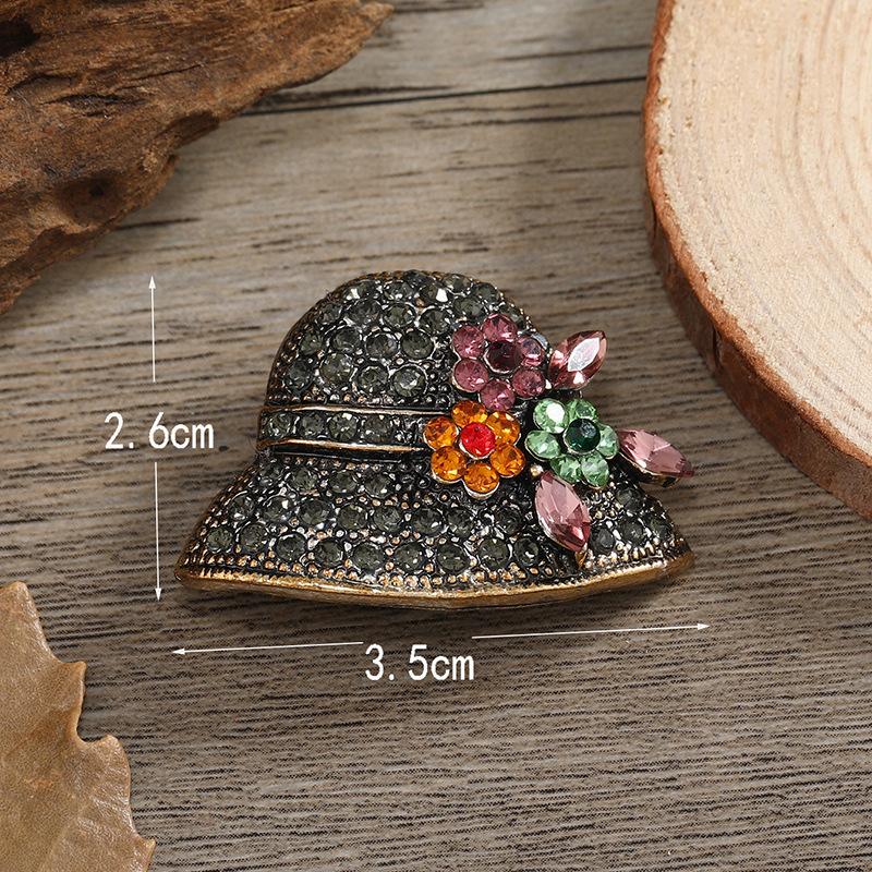 Персонализированная мини-брошь-цветок для соломенной шляпы